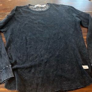 KINETIX Faros Long-Sleeve Thermal T-Shirt Men’s Large Charcoal Grey Made In USA